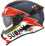 Suomy Speedstar Propeller Matt Antharcide/Red